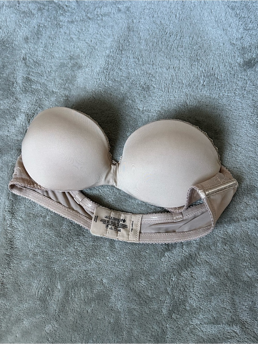 Lily of France Strapless Nude-Beige Smooth Bra